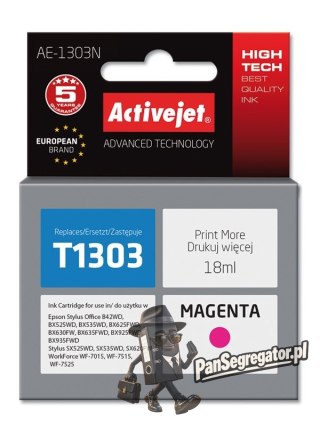 Activejet AE-1303N Tusz (zamiennik Epson T1303; Supreme; 18 ml; czerwony)