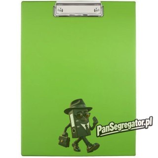 Deska z klipem Clipboard A4 zielona grass KKL-01-02 BIURFOL