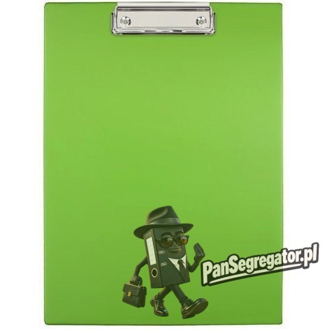 Deska z klipem Clipboard A4 zielona grass KKL-01-02 BIURFOL