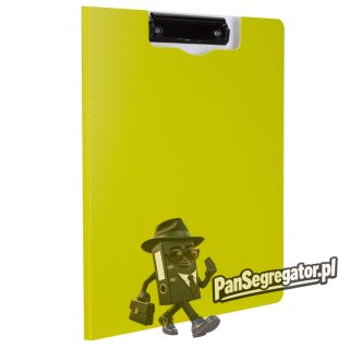 Deska z klipem pionowa A4 zamykana PP RIO zielona EF75002 GREEN DELI