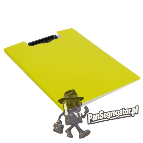 Deska z klipem pionowa A4 zamykana PP RIO zielona EF75002 GREEN DELI
