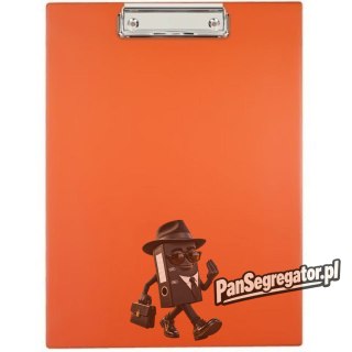 Deska z klipsem Clipboard A4 pomarańczowa KKL-01-04 BIURFOL
