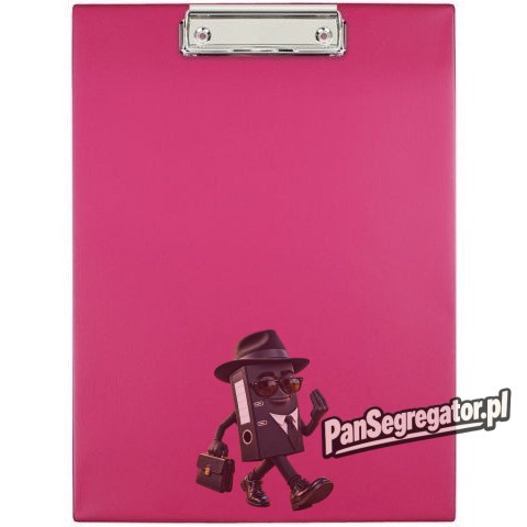 Deska z klipsem Clipboard A4 różowa KKL-01-03 BIURFOL
