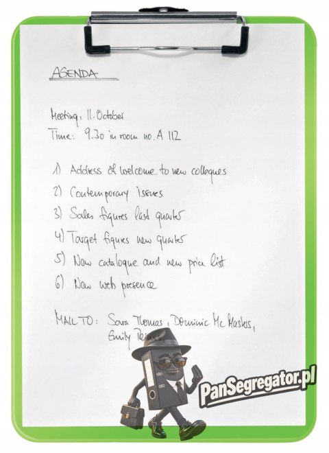Deska z klipsem LEITZ WOW zielona 39710054