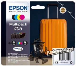 Epson 405 DURABrite Ultra Ink nabój z tuszem 1 szt. Oryginalny Standardowa wydajność Czarny, Cyjan, Purpurowy, Żółty