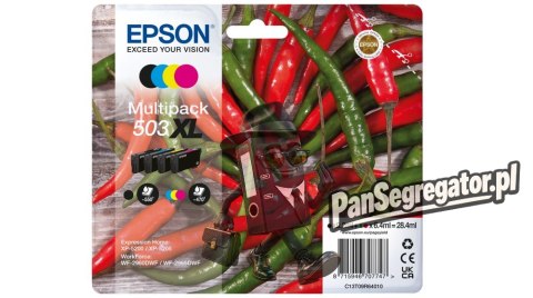 Epson 503XL nabój z tuszem 4 szt. Oryginalny Wysoka (XL) wydajność Czarny, Cyjan, Purpurowy, Żółty