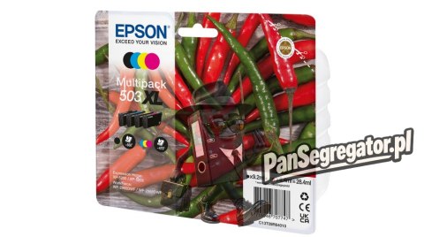 Epson 503XL nabój z tuszem 4 szt. Oryginalny Wysoka (XL) wydajność Czarny, Cyjan, Purpurowy, Żółty