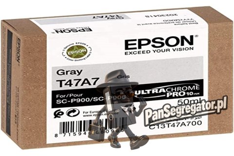 Epson T47A7 nabój z tuszem 1 szt. Oryginalny Standardowa wydajność Szary