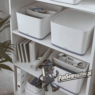 Pojemnik MyBOX duży z pokrywką 18L biało-szary LEITZ 52161001 318 x 198 x 385