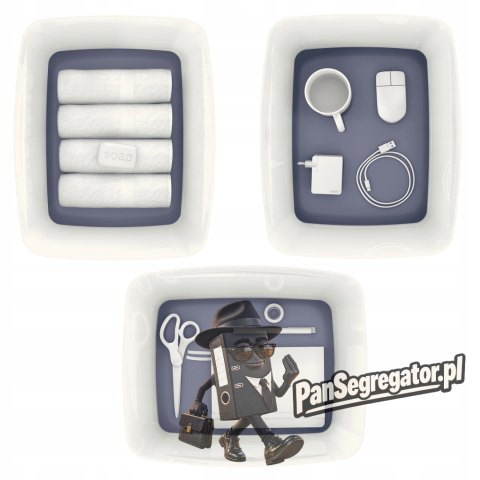 Pojemnik MyBOX duży z pokrywką 18L biało-szary LEITZ 52161001 318 x 198 x 385