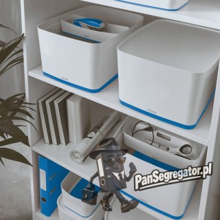 Pojemnik MyBOX duży z pokrywką biało-niebieski LEITZ 52161036