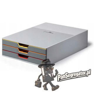 Pojemnik VARICOLOR z 3 kolorowymi szufladkami 7603-27 DURABLE