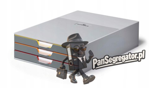 Pojemnik VARICOLOR z 3 kolorowymi szufladkami 7603-27 DURABLE