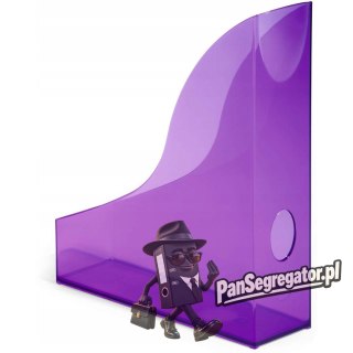 Pojemnik na czasopisma A4 DURABLE BASIC purpurowy przezroczysty 1701712992