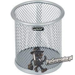 Pojemnik na długopisy srebrny metalowy GR-004S 120-1126 GRAND