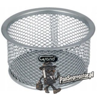 Pojemnik na spinacze srebrny metalowy GR-010S 120-1120 GRAND