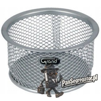 Pojemnik na spinacze srebrny metalowy GR-010S 120-1120 GRAND
