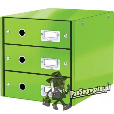 Pojemnik z 3 szufladami Leitz C&S, zielony 60480054