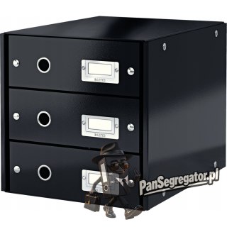 Pojemnik z 3 szufladami czarny C&S WOW 60480095 Leitz