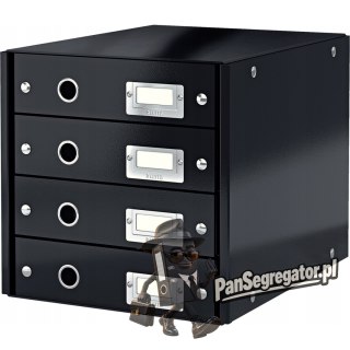 Pojemnik z 4 szufladami LEITZ C&S czarny 60490095