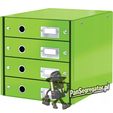 Pojemnik z 4 szufladami Leitz C&S, zielony 60490054