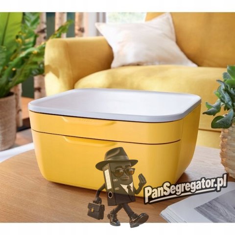 Pojemnik z szufladami Cosy, żółty 53570019