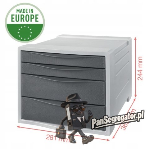 Pojemnik z szufladami ESSELTE COLOUR"ICE zielony 626285
