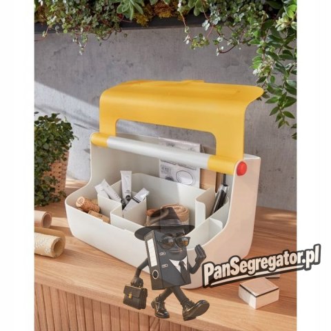 Pojemnik z uchwytem Leitz Cosy, żółty 61250019