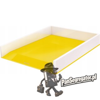 Półka na dokumenty LEITZ WOW dwukolorowa, żółta 53611016