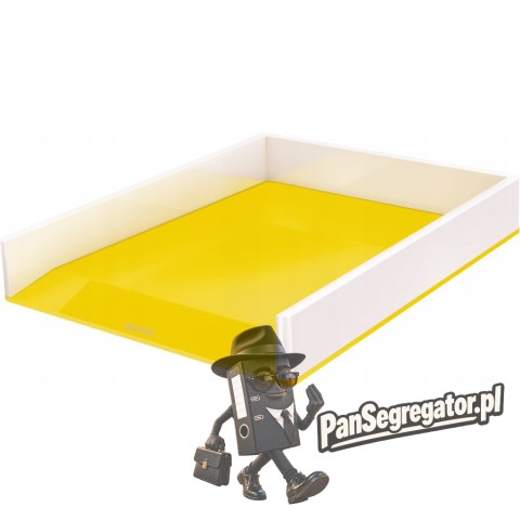 Półka na dokumenty LEITZ WOW dwukolorowa, żółta 53611016