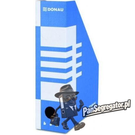 Pudełko na czasopisma składany kartonowy A4/ 800mm niebieski 7649001PL- 10 DONAU