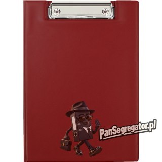 Teczka z klipem zamykana Clipboard A5 bordowa KH-03-05 BIURFOL