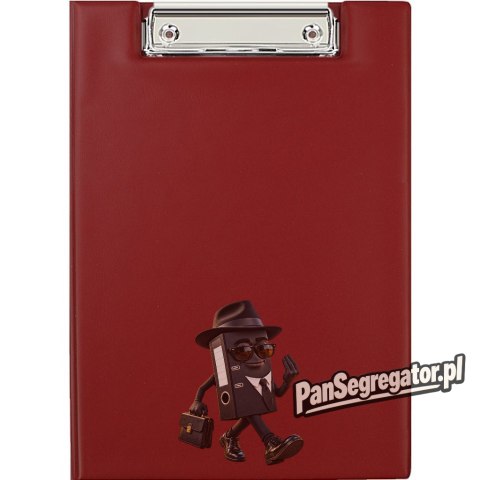 Teczka z klipem zamykana Clipboard A5 bordowa KH-03-05 BIURFOL