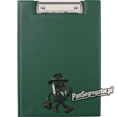 Teczka z klipem zamykana Clipboard A5 ciemna zielona KH-03-07 BIURFOL