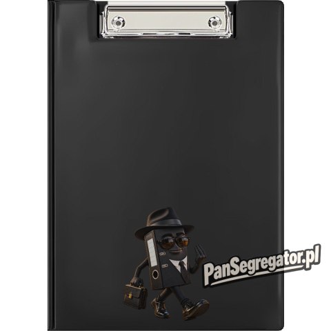 Teczka z klipem zamykana Clipboard A5 czarna KH-03-03 BIURFOL