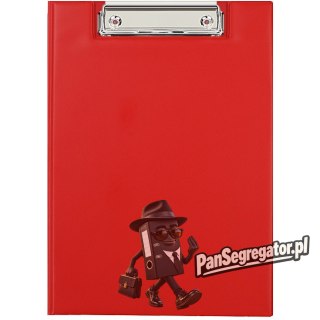 Teczka z klipem zamykana Clipboard A5 czerwona KH-03-04 BIURFOL