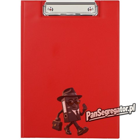 Teczka z klipem zamykana Clipboard A5 czerwona KH-03-04 BIURFOL