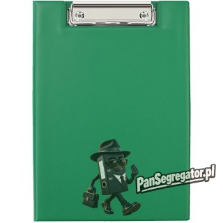 Teczka z klipem zamykana Clipboard A5 jasna zielona KL-03 BIURFOL