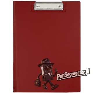 Teczka z klipsem na dokumenty Clipboard A4 bordowa KH-04-05 BIURFOL