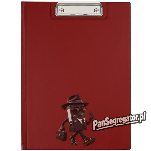 Teczka z klipsem na dokumenty Clipboard A4 bordowa KH-04-05 BIURFOL