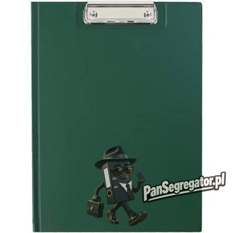 Teczka z klipsem na dokumenty Clipboard A4 ciemna zielona KH-04-07 BIURFOL