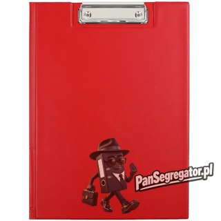Teczka z klipsem na dokumenty Clipboard A4 czerwona KH-04-04 BIURFOL