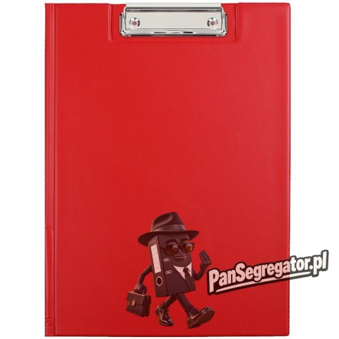 Teczka z klipsem na dokumenty Clipboard A4 czerwona KH-04-04 BIURFOL