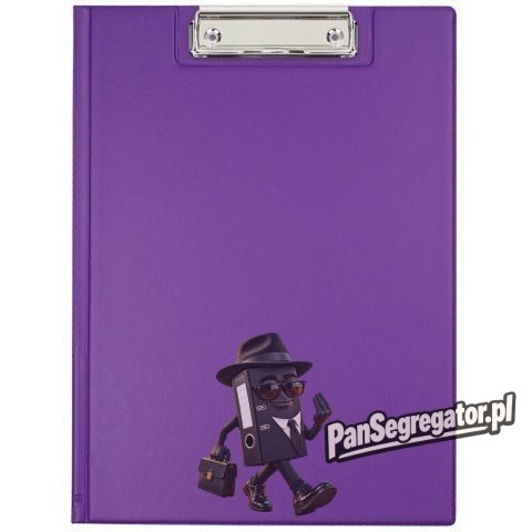 Teczka z klipsem na dokumenty Clipboard A4 fioletowa KKL-04-05 BIURFOL