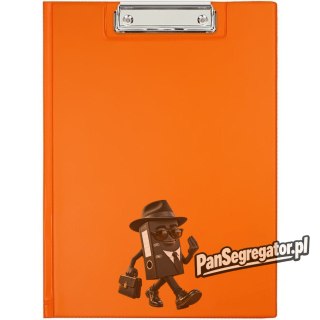 Teczka z klipsem na dokumenty Clipboard A4 pomarańczowa KKL-04-04 BIURFOL