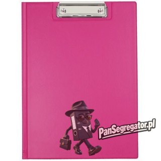 Teczka z klipsem na dokumenty Clipboard A4 różowa KKL-04-03 BIURFOL
