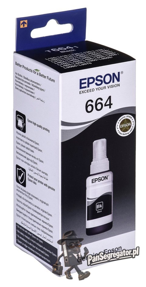Tusz Epson C13T66414A (oryginał ; 70 ml; czarny)