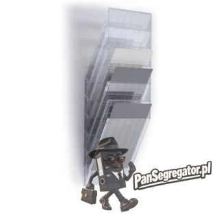 Zestaw 6 pojemników A4 przezroczystych pion 1709760400 FLEXIBOXX DURABLE