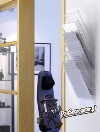 Zestaw 6 pojemników A4 przezroczystych pion 1709760400 FLEXIBOXX DURABLE
