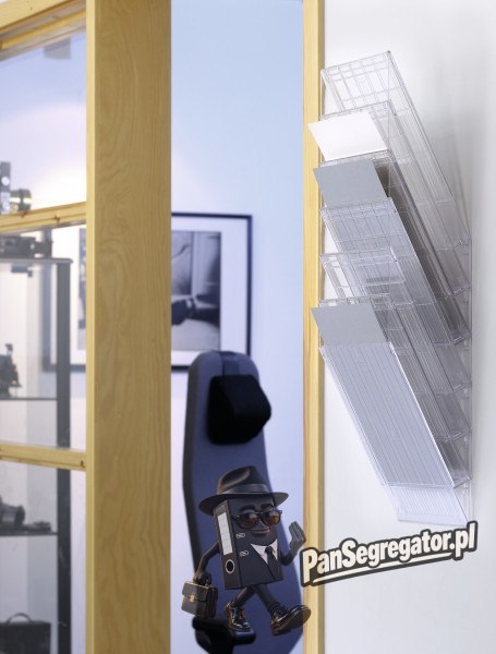 Zestaw 6 pojemników A4 przezroczystych pion 1709760400 FLEXIBOXX DURABLE